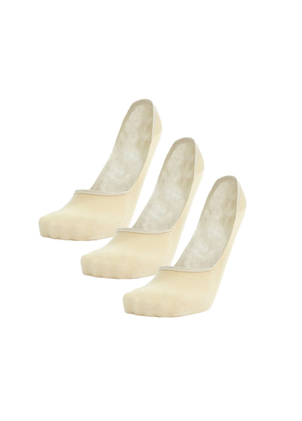 Бежевые набор (3 шт) мужских подследников Duna (295574841)