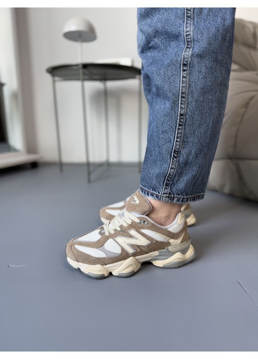 КРОССОВКИ ЖЕНСКИЕ NEW BALANCE 9060 DRIFTWOOD НЬЮ БЕЛАНС 9060 No Brand комбинированные демисезоны (369392879)