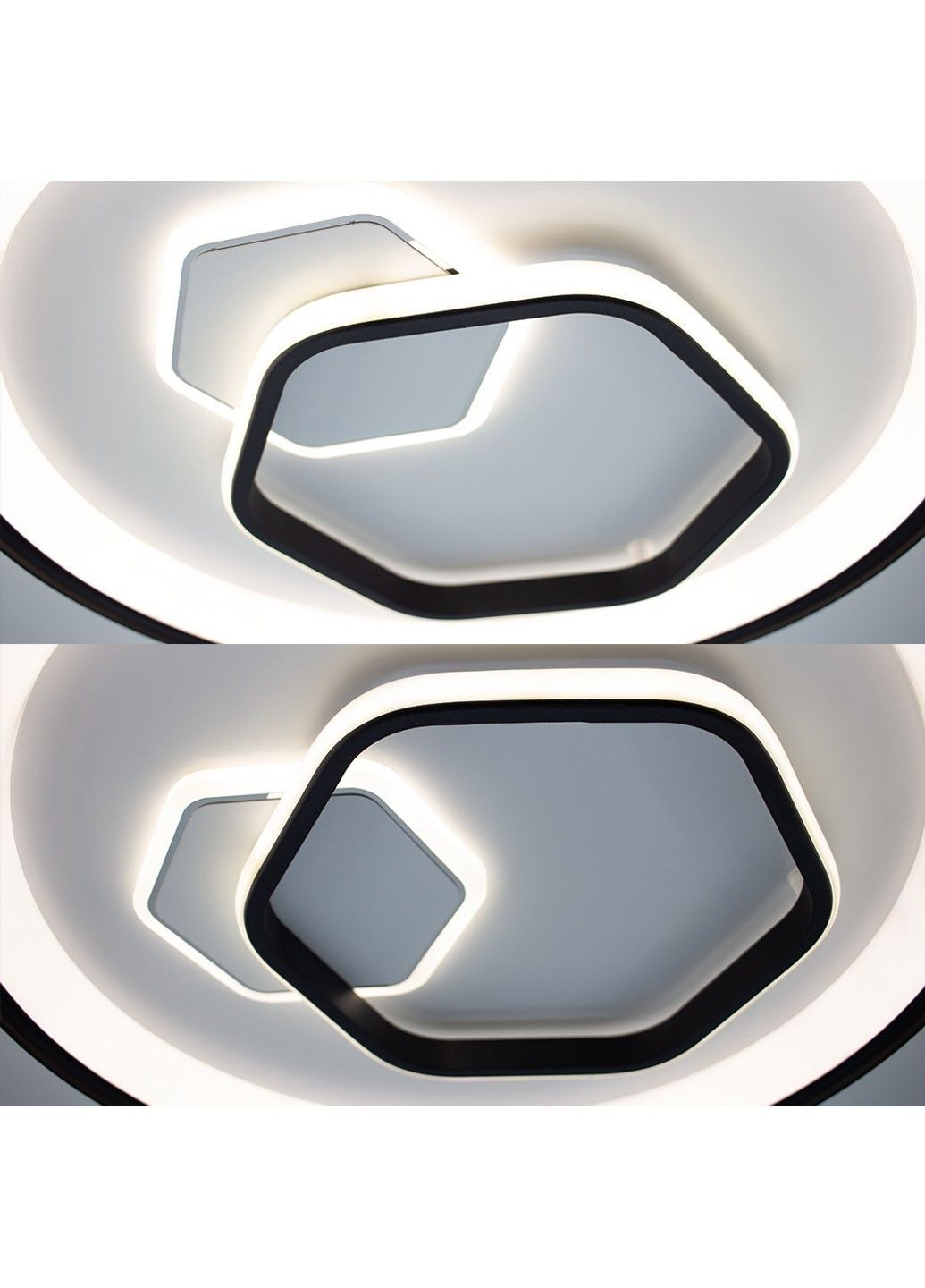 Люстра керована світлодіодна LORA H 80 Вт 480x65 мм Чорна Керується вимикачем (без пульта) ESLLSE (365446767)