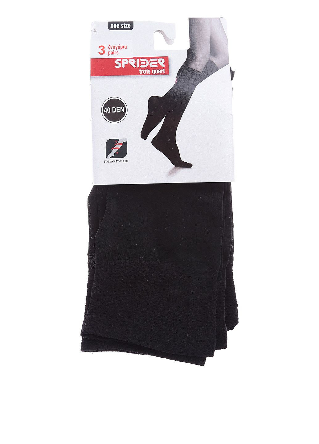 Чорні шкарпетки 34793 чорний Sprider (324884308)