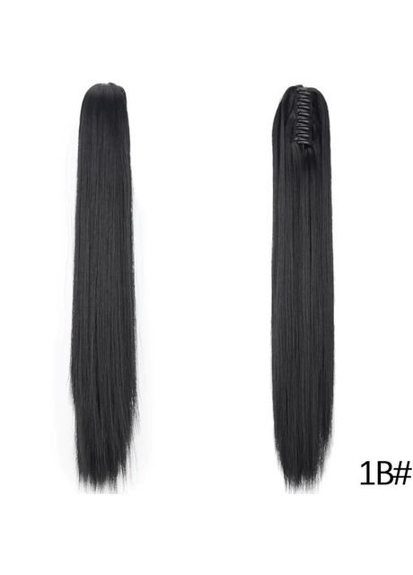 Шиньйон на крабі прямий хвіст чорний (SHKR-S1B) No Brand (355802161)