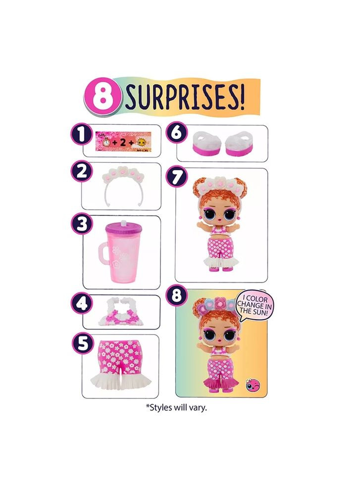Кукла ЛОЛ Сюрприз Солнечное преобразование, изменяет цвет Оригинал LOL Surprise OMG Sunshine Color Change L.O.L. Surprise! (365251771)