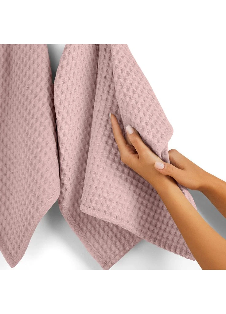 Рушник вафельний 75x75 Flamingo Greek Waffle (4822052432174) Cosas однотонний блідо-рожевий