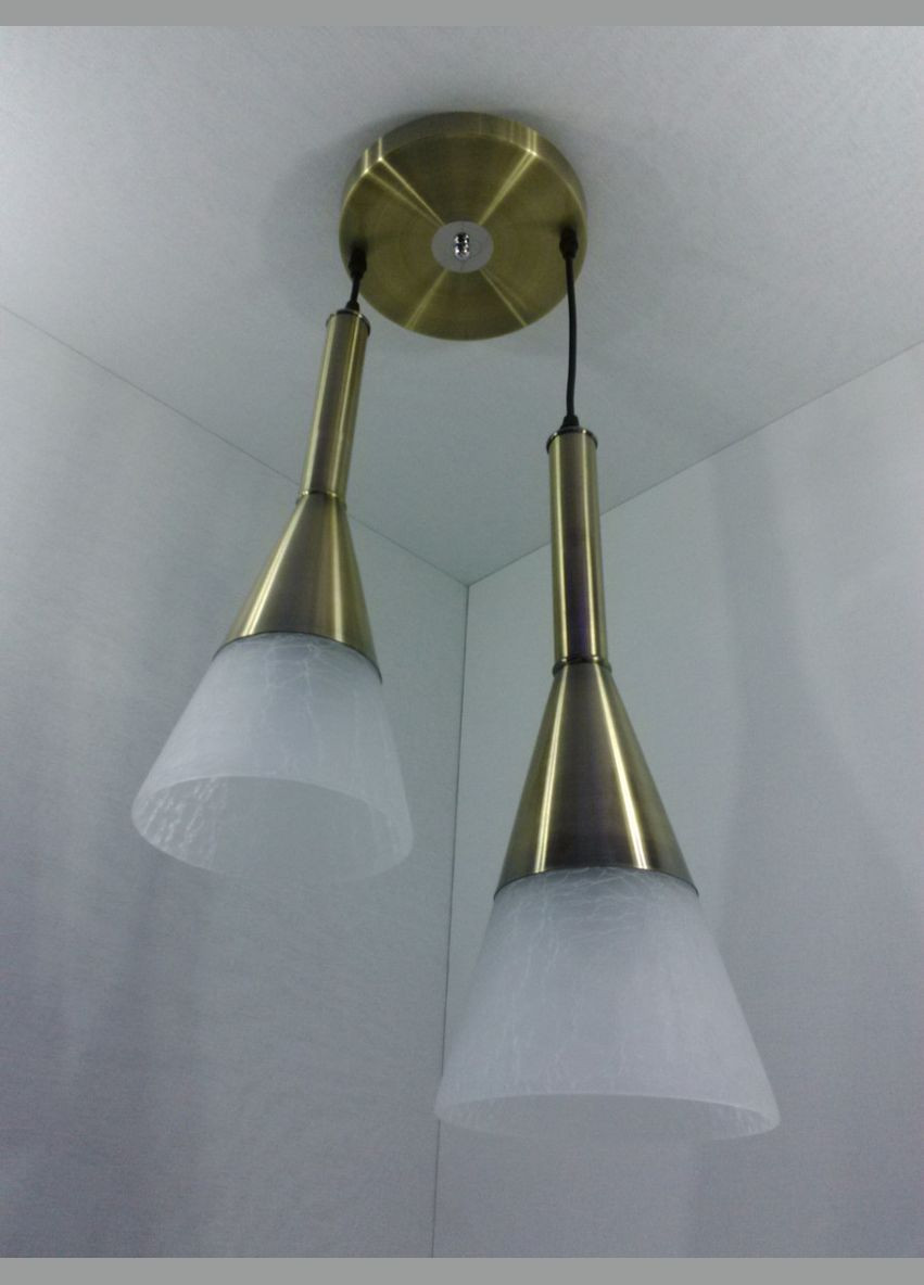 Люстра підвісна на 2 лампочки 25029 Бронза 50-90х20х35 см. Sunnysky (364496428)