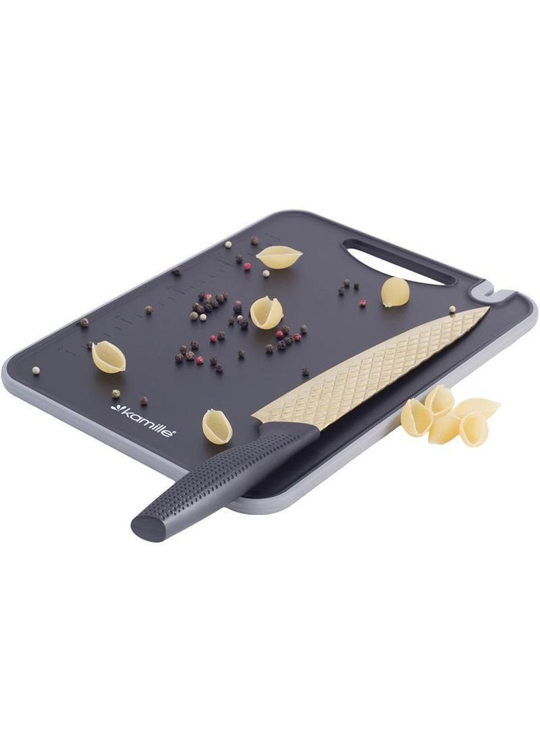 Доска разделочная Kumamoto пластиковая 37x28x0.8см из точилки для ножей. Kamille (330017380)