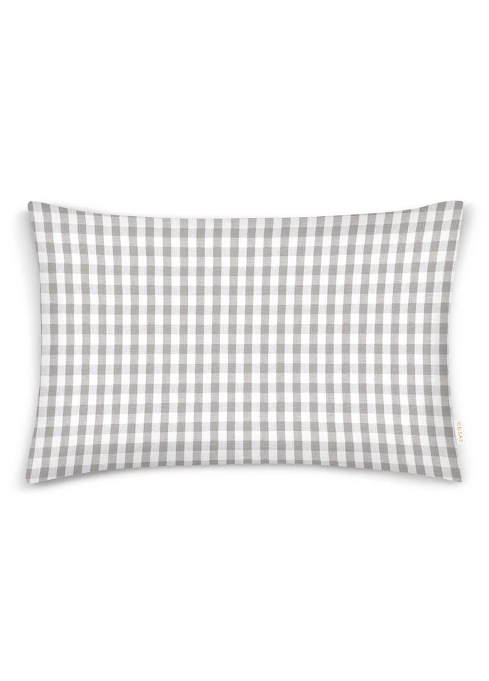 Евро постельное белье с простыней на резинке TAUPE CHECK (4822052404485) Cosas (393213465)