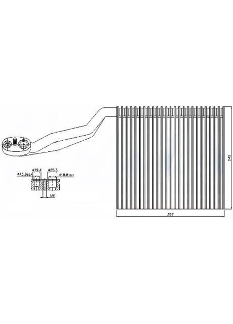 Испаритель кондиционера AUDI A 4/S 4 (00-) 1.6 I 16V (+) 92294 Nissens (367830997)