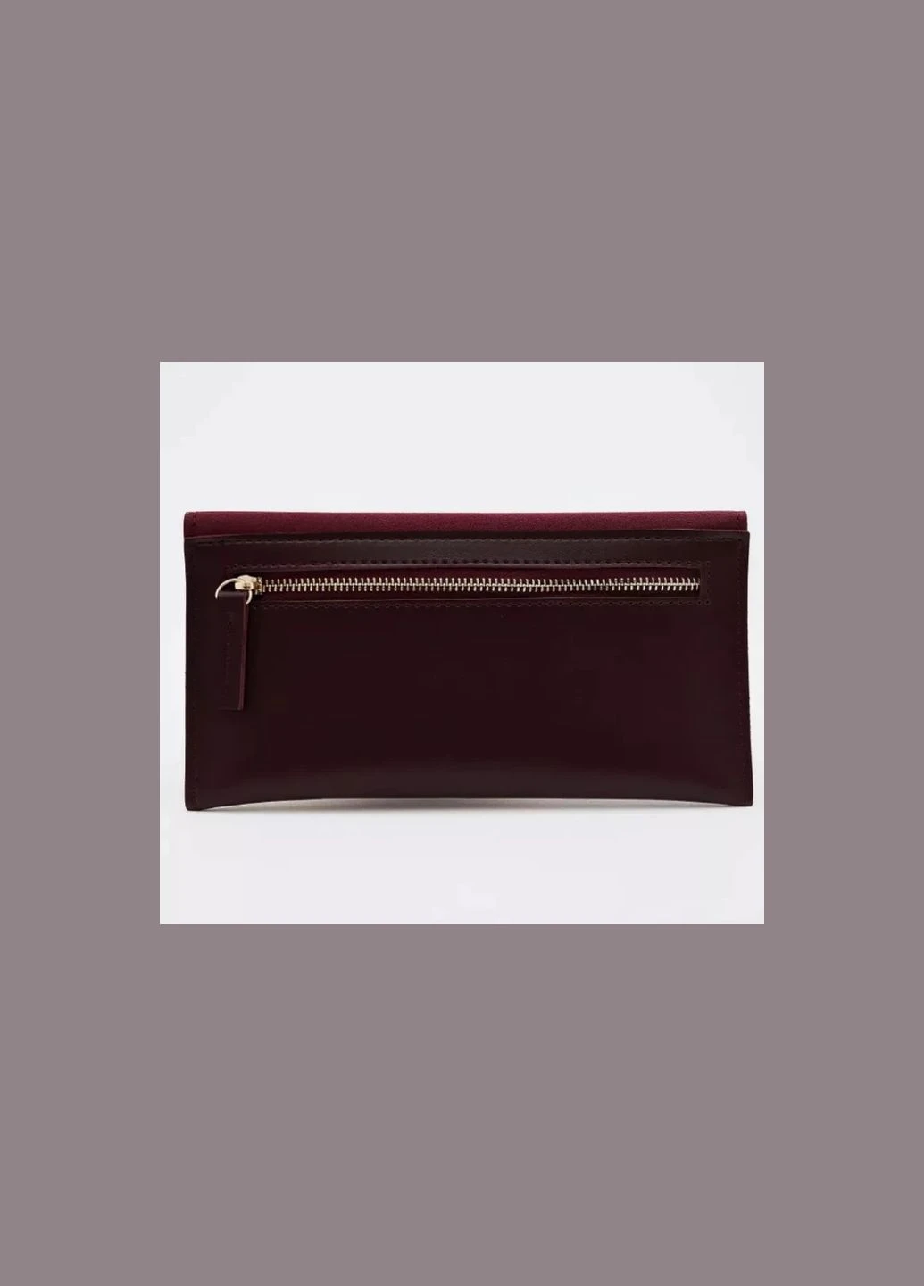 Кошелек клатч женский бордовый замшевый экокожа No Brand (322337136)