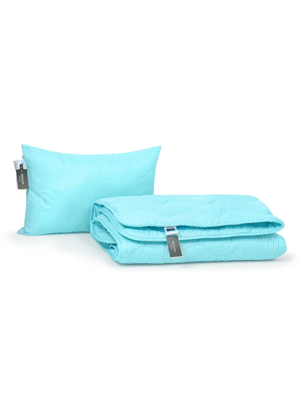 Одеяло Набор Эвкалиптовый №1700 Eco Light Blue Одеяло 200х220 + по (2200002656016) Mirson (390928059)
