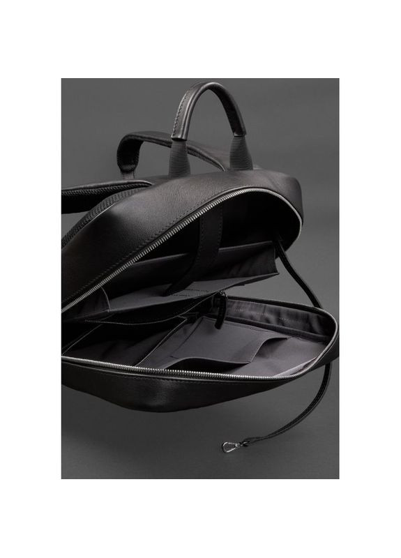 Рюкзак для ноутбука чоловічий шкіряний Foster 1.1 Чорний BlankNote (301871519)