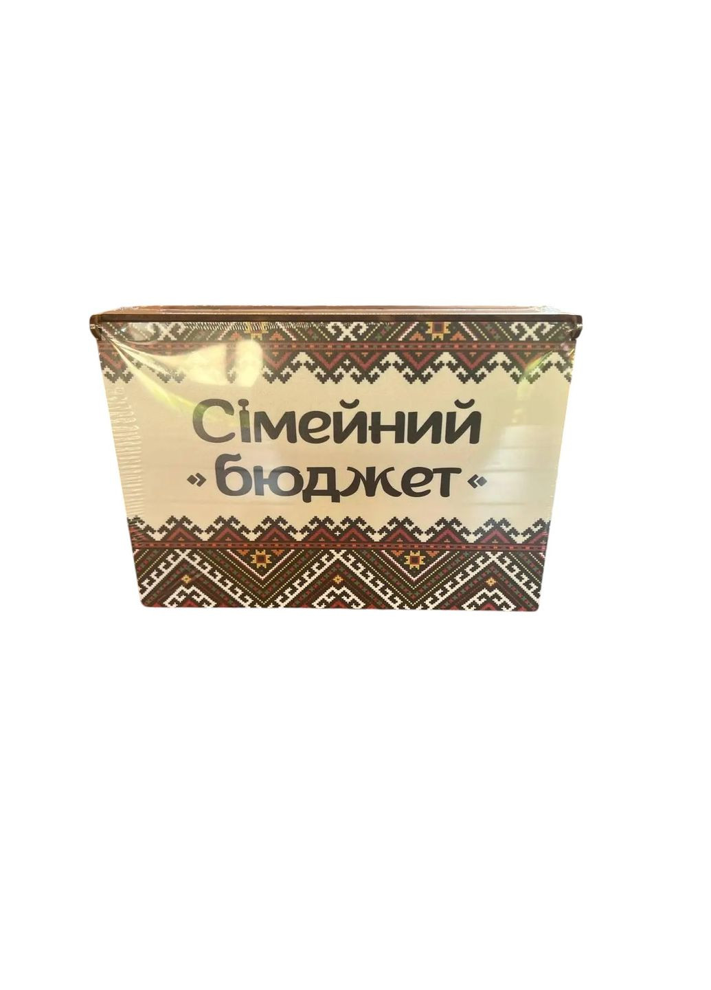 Деревянный ящик для денег "Бюджет семьи: Цвет (Красная Вышивка) No Brand (330774568)