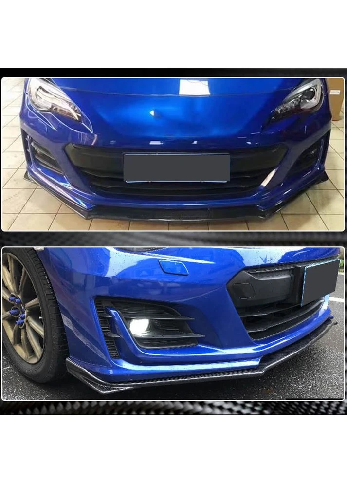 Накладка на передній бампер Lip V1 (2017-2021, Карбон) для BRZ рр Subaru (392171562)