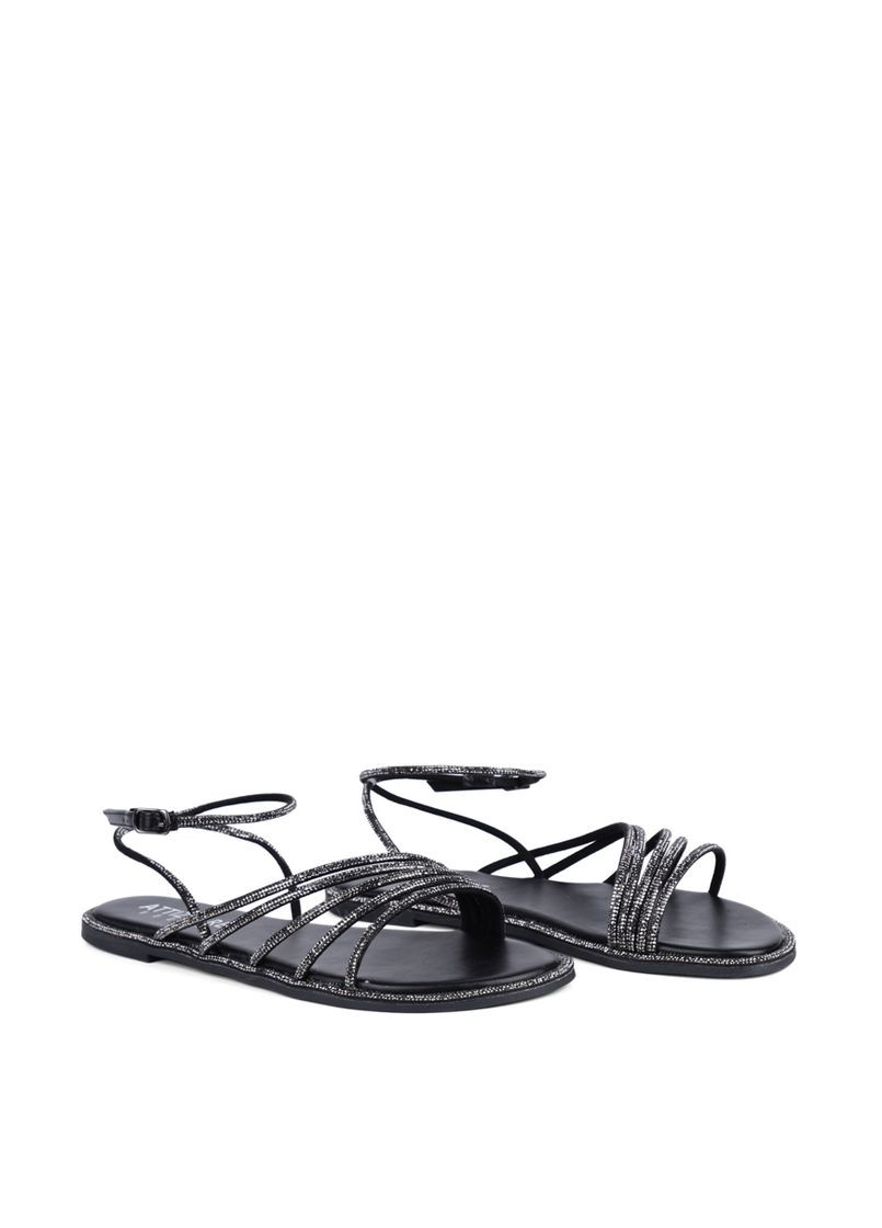 Черные женские сандалии b533-b10 черный искусство. кожа Attizzare