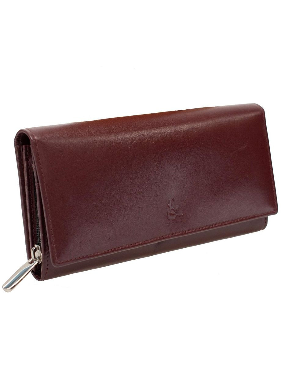 Гаманець жіночий шкіряний RFID Dark Red (P8264-2) Semi Line (363044576)