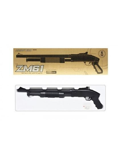 Дитяча помпова рушниця Вінчестер ZM 61 на кульках 6 мм, метал Чорний CYMA (360544434)