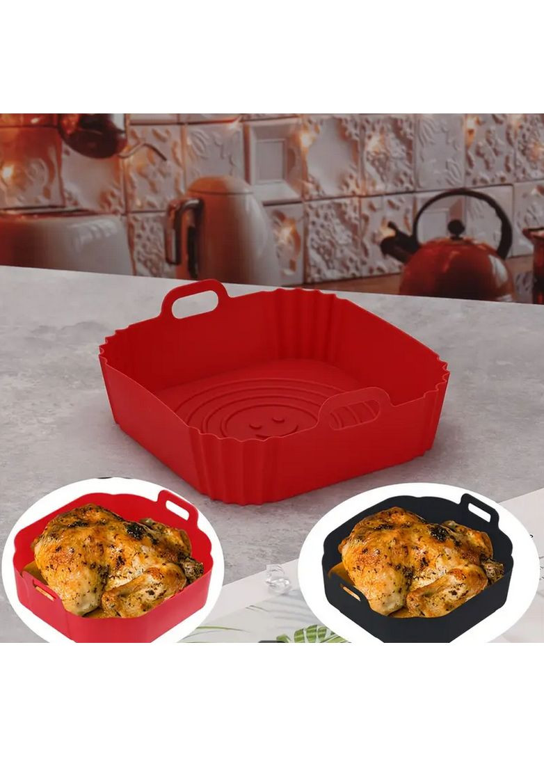 Силіконова форма квадратна для аерогрилю мультипечі REN-521 18.5см No Brand (359502912)