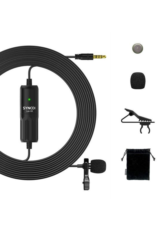 Петличный микрофон для телефона 8м Lav-S8 kr Synco (303401149)