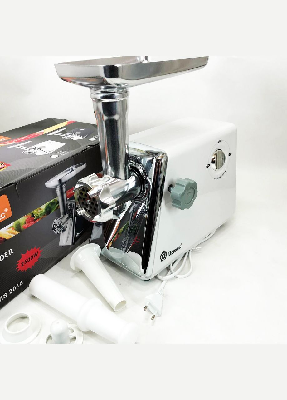 М'ясорубка із соковижималкою MS-2018 2500 Вт. Колір: білий Domotec (364665395)