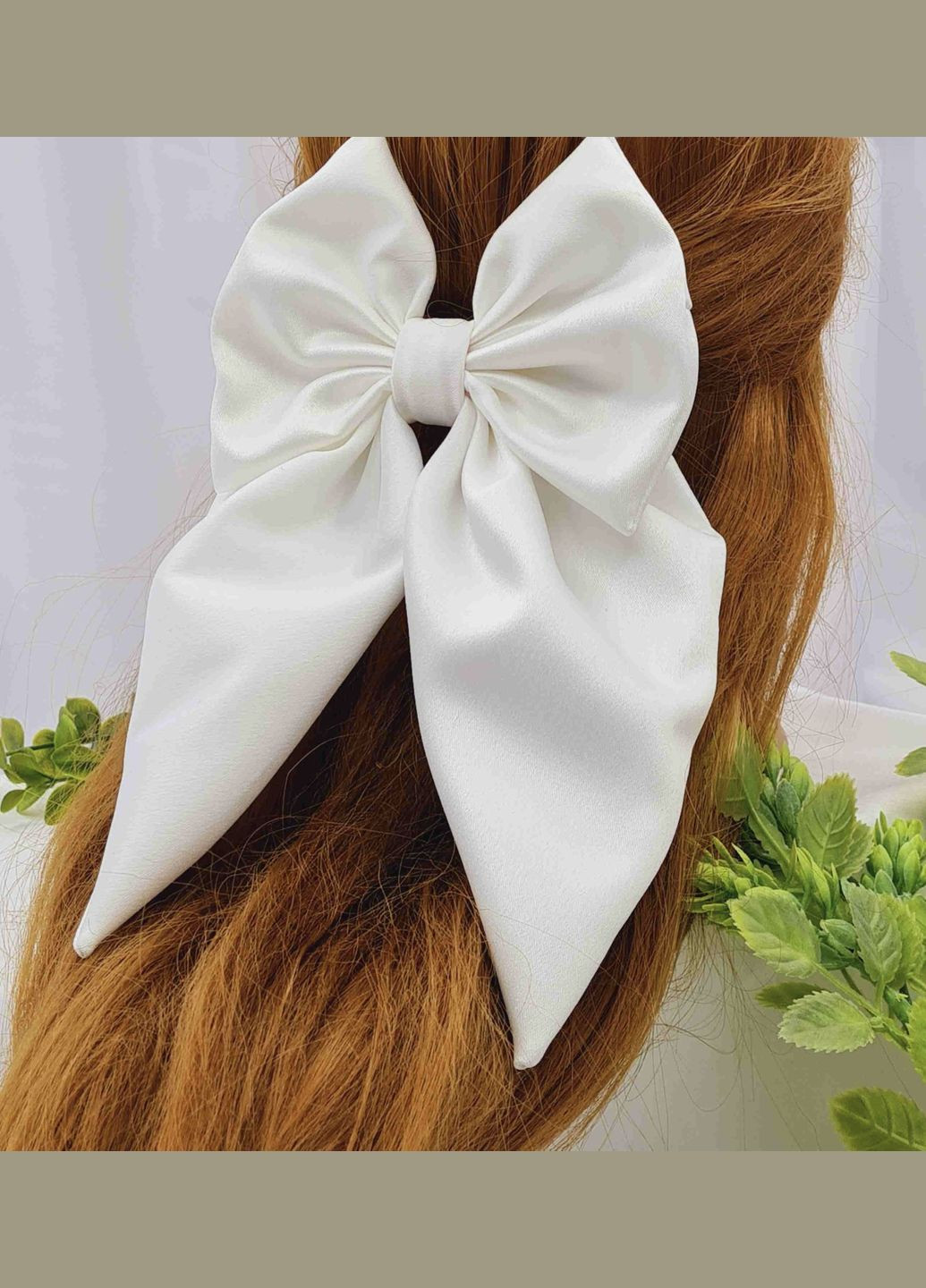 Бант большой атласный заколка Cleopatra 555-9 (330775125)