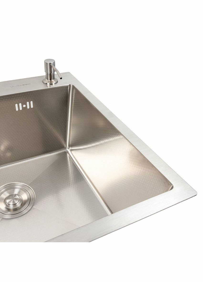 Кухонная мойка 50*50 нержавейка DECOR Handmade (сифон круглый, 3,0/0,8) Valeso (342071773)