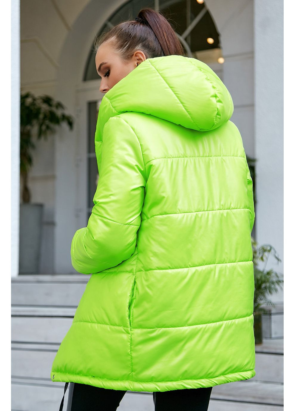 Зеленая зимняя куртка 1243.3684 Seventeen