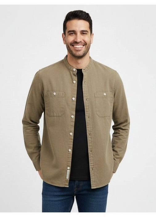 Оливковковая (хаки) рубашка Asos