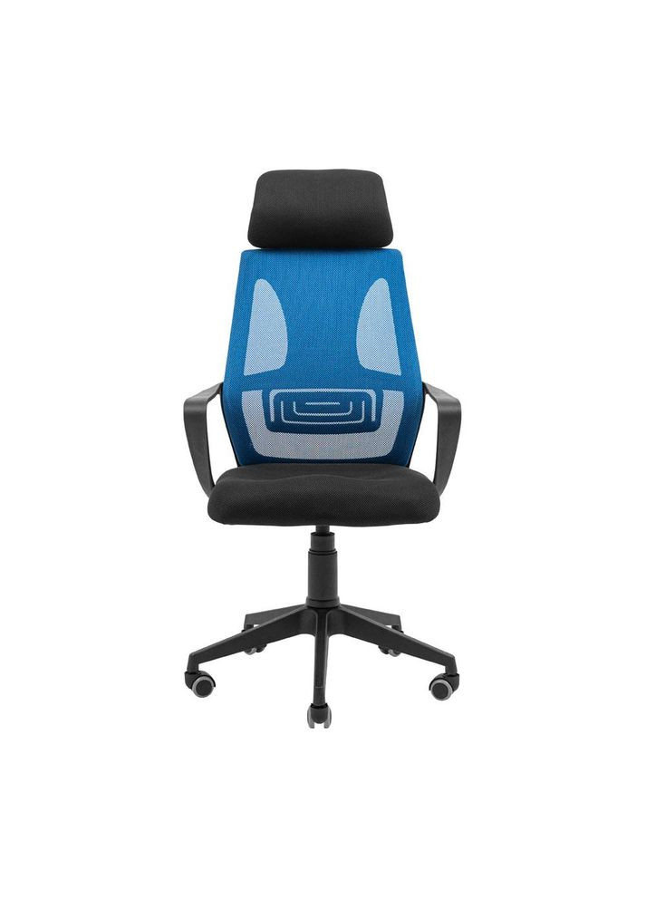 Крісло Профі Пластик Піастра Сітка чорна + синя Richman (373315451)