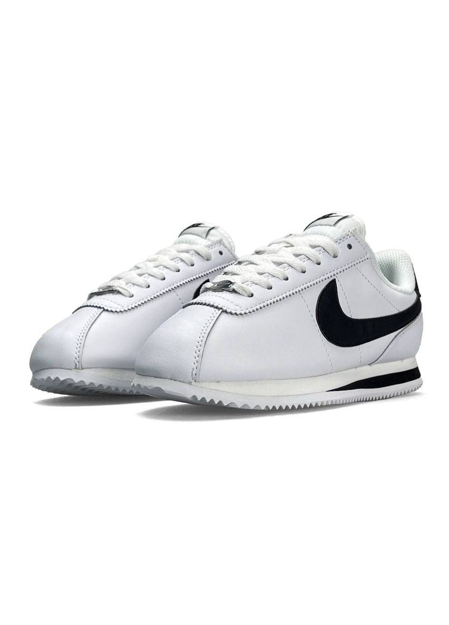Серые всесезонные кроссовки nike No Brand Cortez W White Black