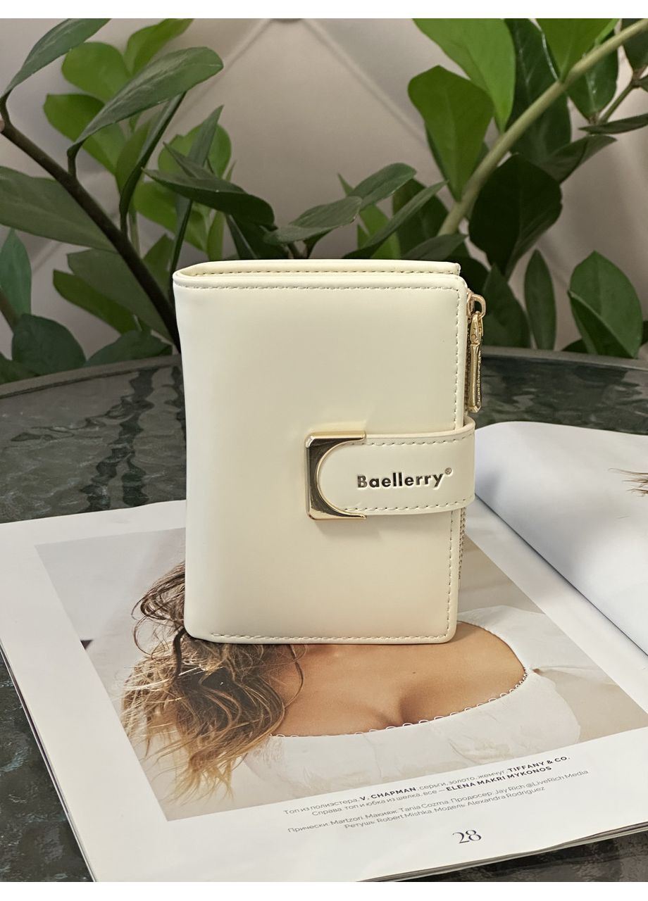 Женский кошелек-портмоне из экокожи маленький черный Baellerry (350613173)