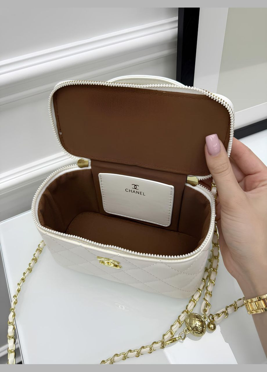 Сумка Chanel Classic Black Lambskin белый No Brand (333346844)