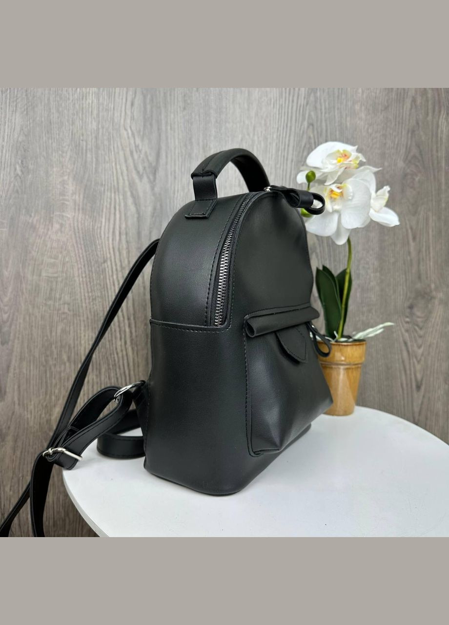 Жіночий міні рюкзак прогулянковий Чорний No Brand (301082982)
