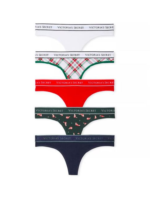 Набор трусиков стринги 5-Pack Panties Mix Victoria's Secret (326842698)
