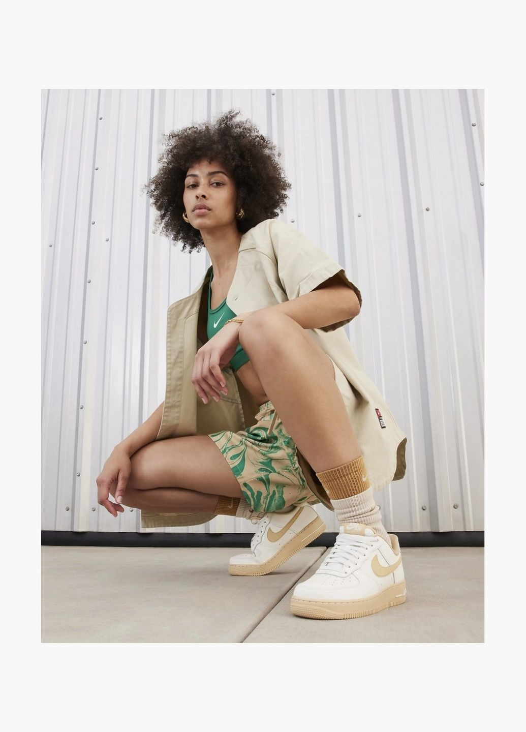 Кроссовки женские Air Force 1 ’07 Shoes Beige FZ3597-133 Nike бежевые (335011993)