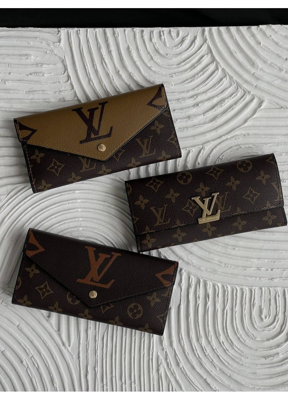 Кошелек Louis Vuitton двойной черный+-коричневый монограмм No Brand (366652961)