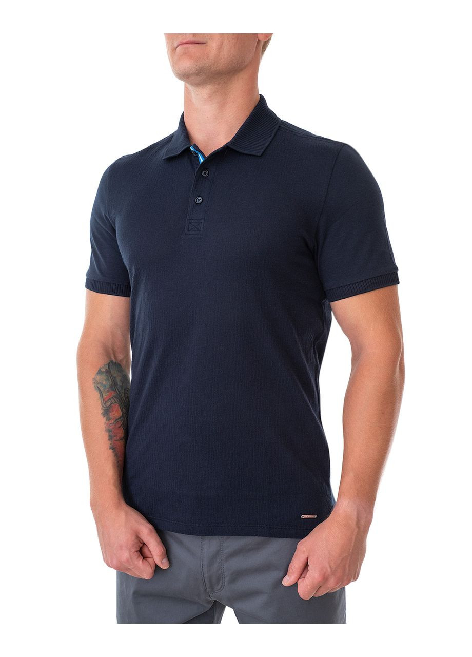 Синяя футболка-поло мужское для мужчин Roy Robson