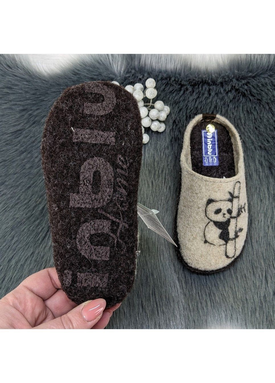Песочные тапочки детские фетровые для ламината Inblu