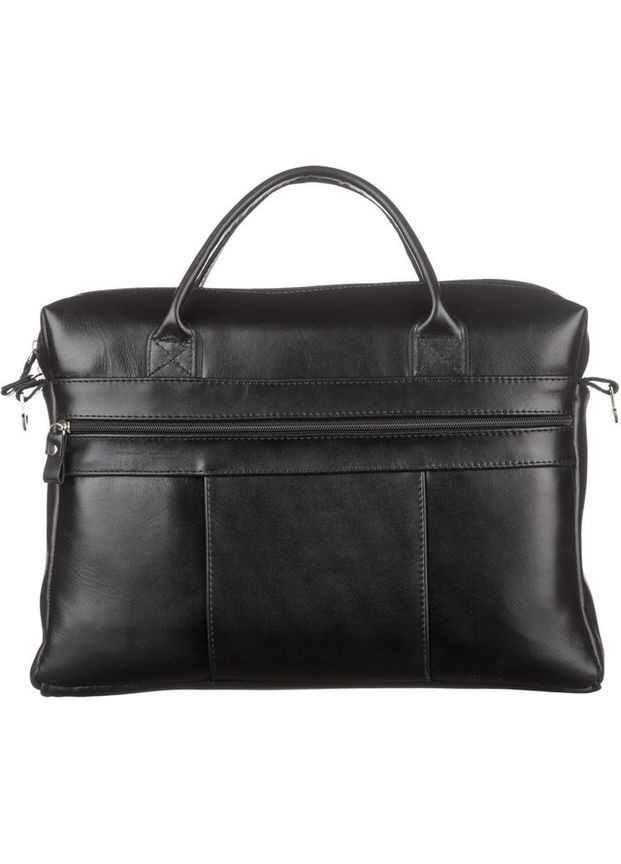 Сумка портфель через плечо для мужчин из натуральной кожи для документов А4 с отделением для ноутбука Черный 40564 Shvigel (361400980)