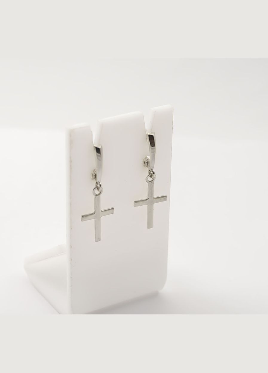Серьги кресты из 9191 Maxi Silver (337133047)
