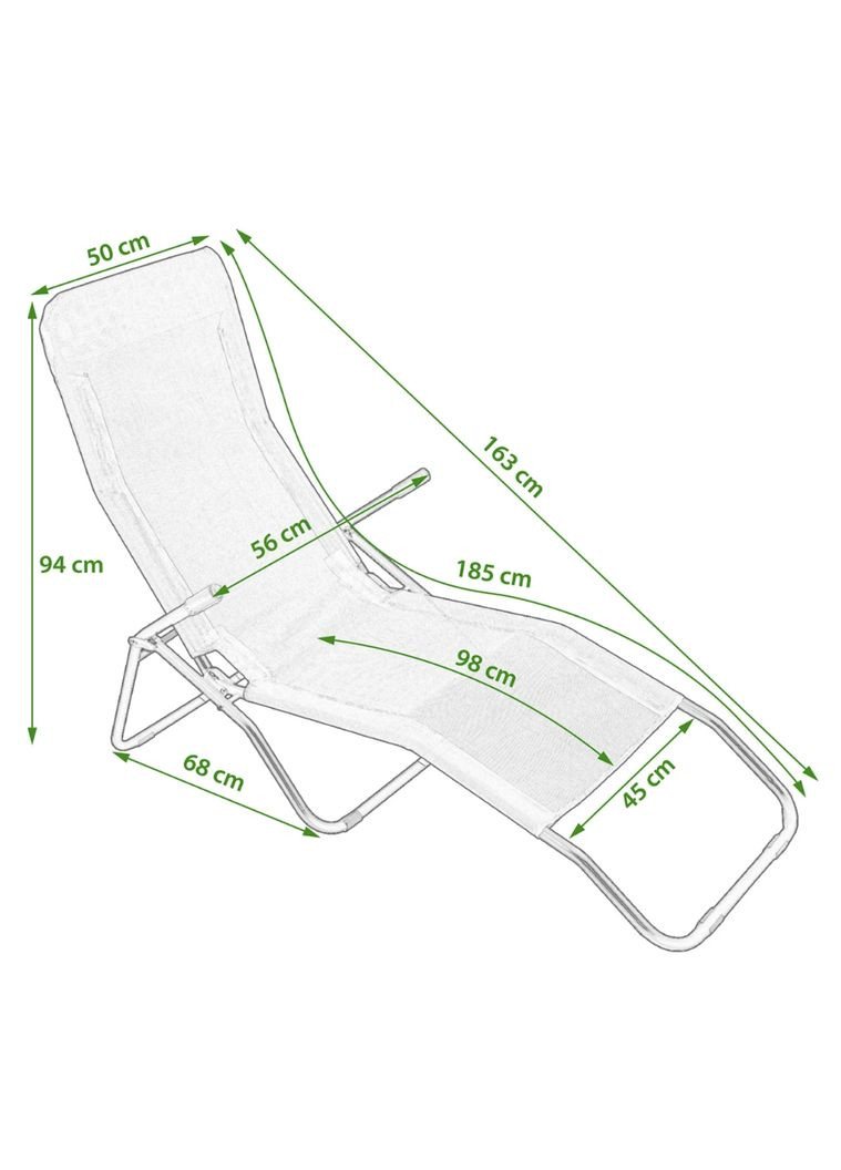 Кресло-шезлонг раскладной оранжевый Jumi (361952122)