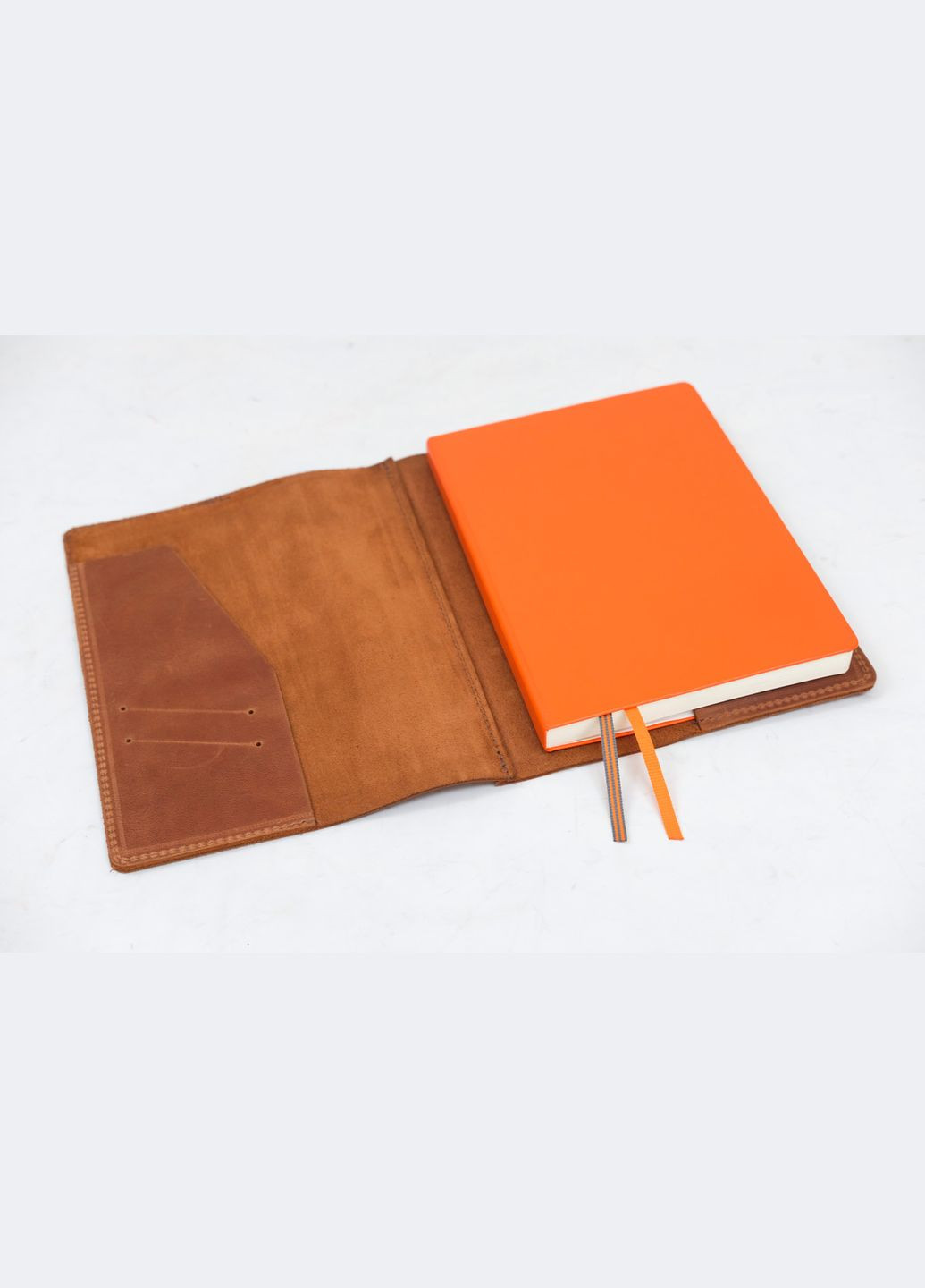 Шкіряна обкладинка для блокноту А5 Дизайн №9, натуральна Вінтажна шкіра, колір Коньяк Berty (299397134)