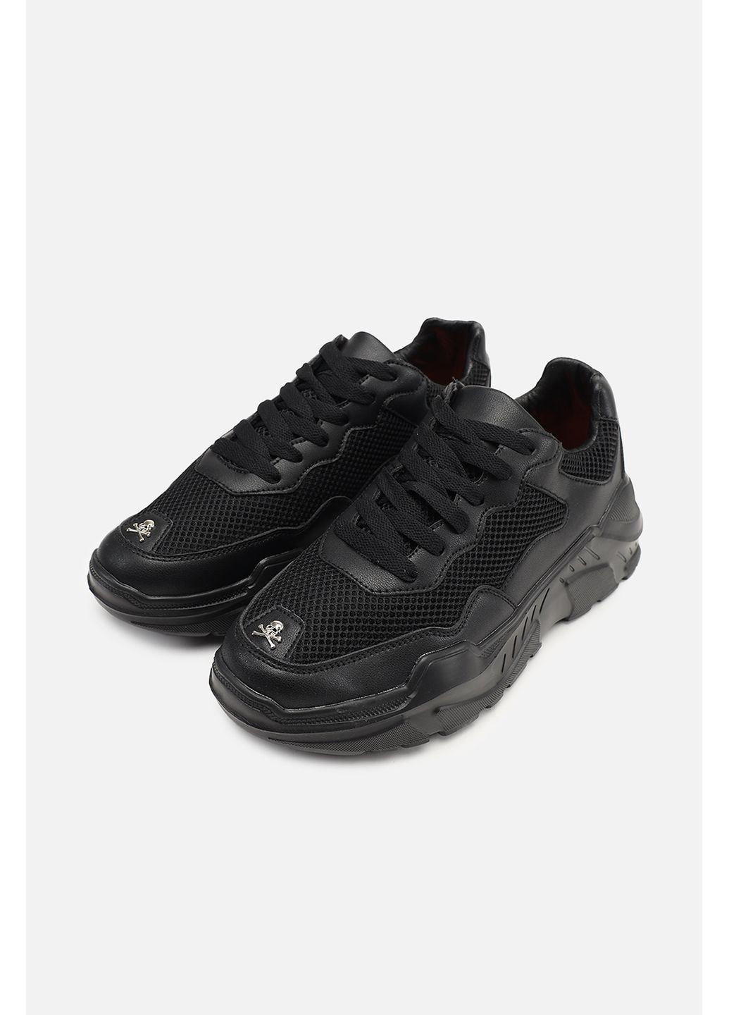 Черные демисезонные кроссовки на плоской подошве мужские цвет черный cb-00273215 Stilli