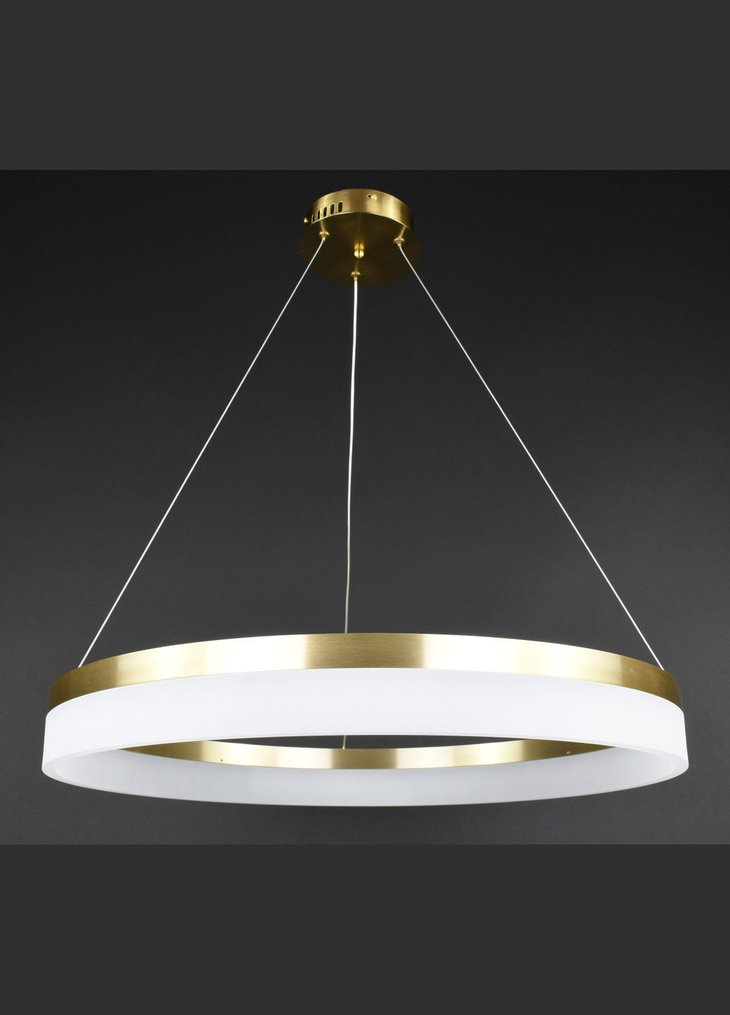 Люстра светодиодная подвесная LED светильник для квартиры на потолок лэд 27874 Латунь 35-160х60х60 см. Sunnysky (372202994)