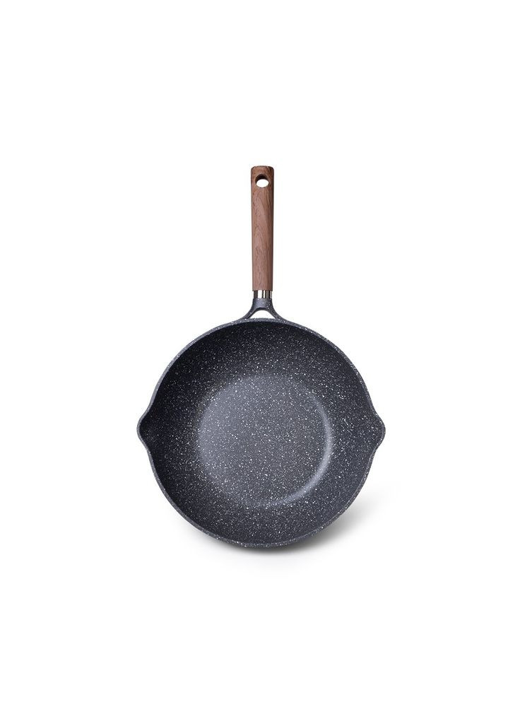 Сковорода ВОК Milano FS-14274 28 см сіра Fissman (364769480)