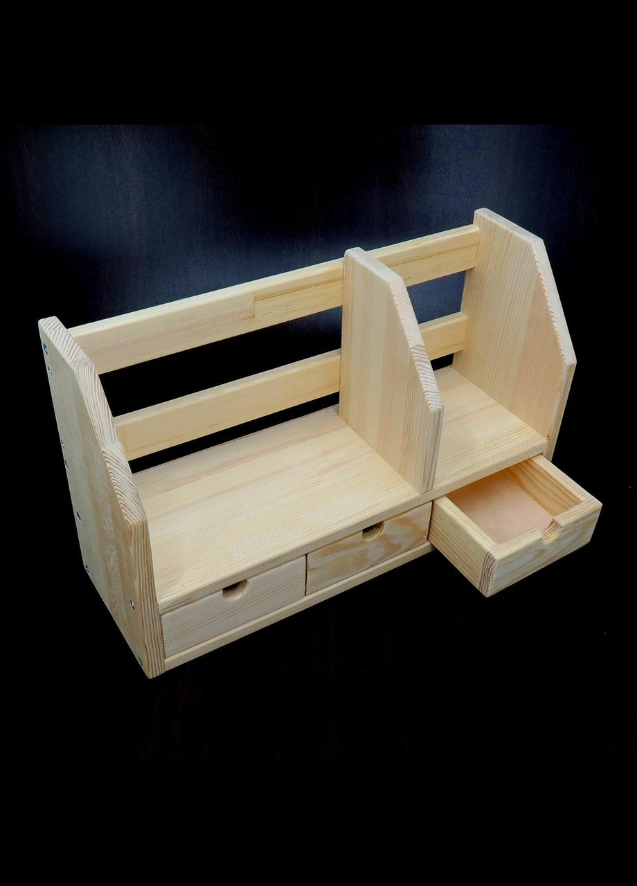 Настольная книжная полка из дерева Даль ваниль (КПЛ-001802) No Brand (328414422)