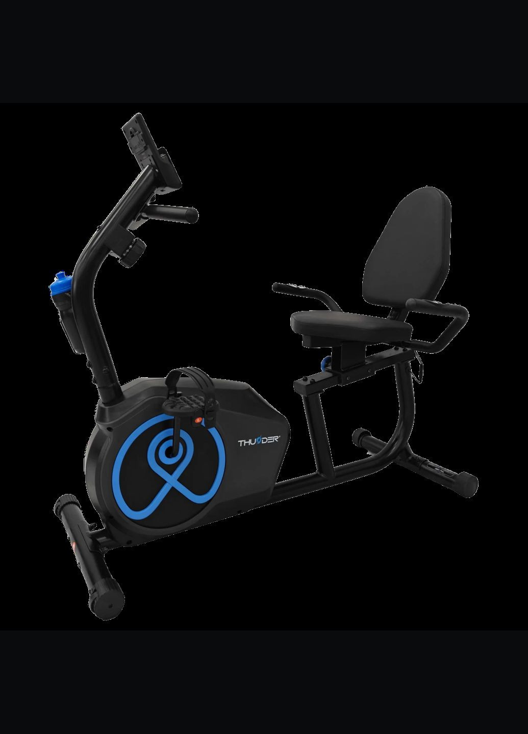 Велотренажер горизонтальный JET черный Thunder (332202279)