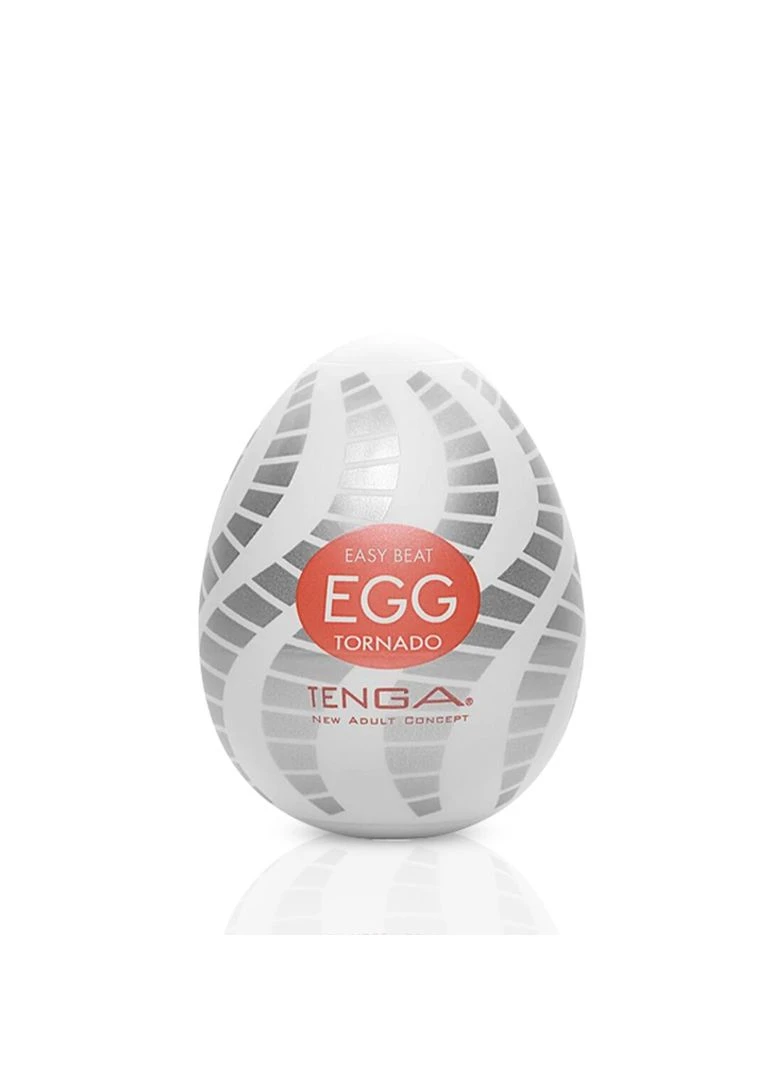 Мастурбатор-яйцо Egg Tornado со спирально-геометрическим рельефом Tenga (395734640)