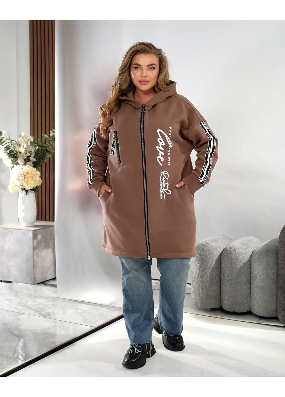 Светло-коричневый демисезонный кардиган Vione