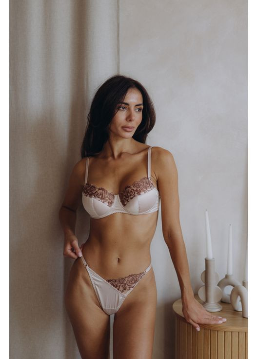 Бежевий комплект білизни Endorphine