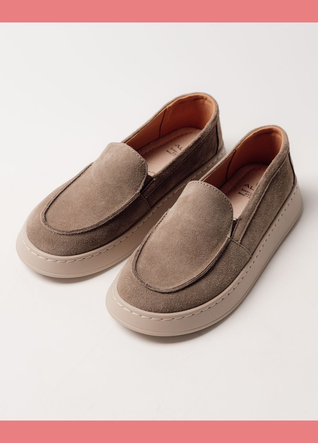 ALLSY Лоферы классические черные замша светло-бежевый з натуральная замша, китай — всесезон (325610408)