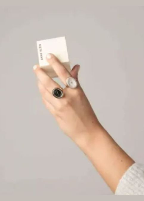 Кольцо-часы AK/5126RINGBK кварцевые fashion Anne Klein (317169106)